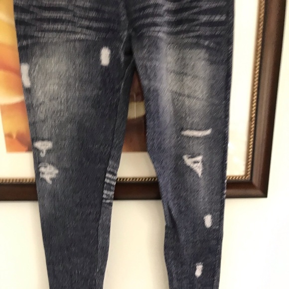 One Step Up Pants - Jean Print Leggings